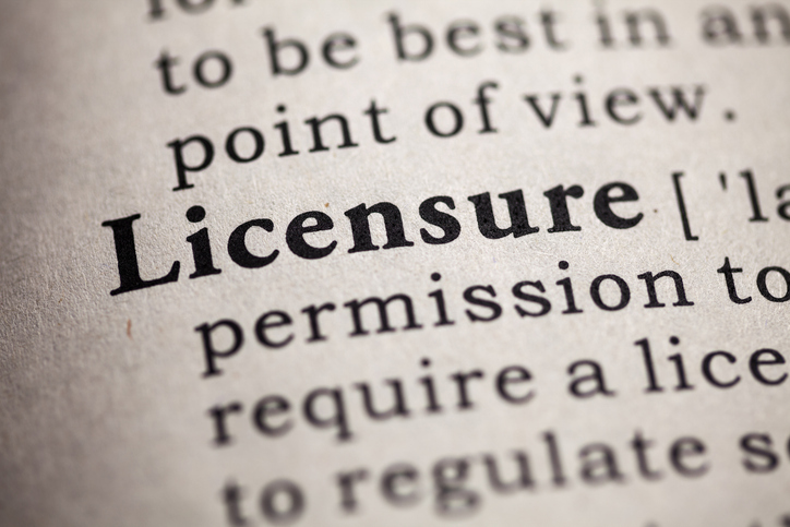 Fake Dictionary, definition of the word licensure.